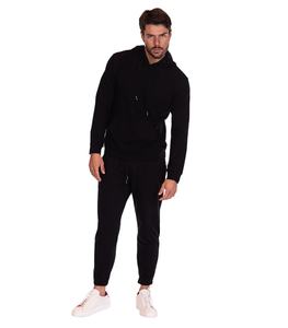 Ensemble de survêtements décontractés personnalisés OEM pour hommes, coupe athlétique, deux pièces : sweat à capuche et pantalon de sport, survêtements de jogging avec logo personnalisé - Product Image 5