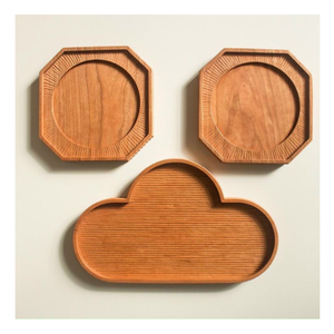 Elegante bandeja de madera vietnamita, hecha de madera natural duradera, ideal para servir comida elegante en hoteles, cafeterías y cenas elegantes - Product Image 1