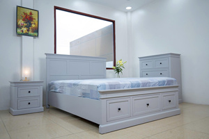 Los juegos de muebles de dormitorio de madera modernos de alta calidad incluyen gabinetes y aparadores OEM ODM al por mayor para villas, hoteles y apartamentos - Product Image 5