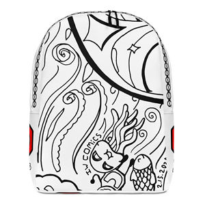 IW Comics # Sac à dos minimaliste 14 pouces avec sangle détachable, sac de voyage à motif de dessin animé avec doublure en polyester - Product Image 1