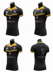 Camiseta de Rugby Deportiva Personalizada de 240 Gramos con Nuevo Diseño de Cuello, Transpirable, de Spandex y Poliéster - Product Image 3