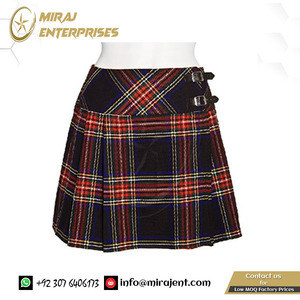 Kilt Tartan écossais de haute qualité pour dames Tartan Billie Kilt avec épingle à kilt gratuite!! Longueur 16 pouces-9 La plupart des tartans - Product Image 3