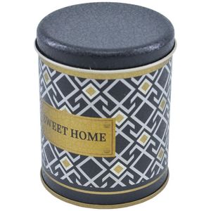 90x110mm Fond noir Modèle sans couture Design Lignes géométriques Boîte ronde en fer blanc 0.6L Slip Lid Food Storage & Container - Product Image 2