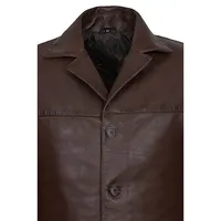 Manteaux en fausse fourrure pour hommes de la meilleure qualité Vente d'hiver Blazer d'agneau véritable à la mode Boutons personnalisés Veste en cuir lisse Offre Spéciale Pakistan