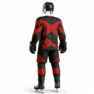 Uniformes de hockey sur glace pour hommes sur mesure en gros, service OEM, ensembles d'uniformes de hockey sur glace brodés - Product Image 2