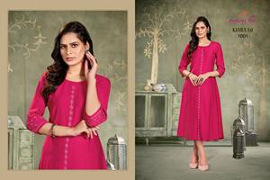 Kurti de Mujer Maruti Fashion de Alta Calidad, Estilo Tradicional con Trabajo de Diamantes, para Bodas Indias y Pakistaníes, Largo hasta la Rodilla, Corte Regular - Product Image 5