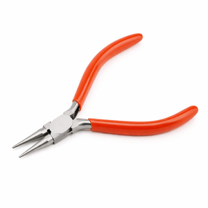 MANAN INSTRUMENTS Alicates de Punta Redonda de 5.3 Pulgadas (135 mm) de Acero Inoxidable, Herramienta para Joyería, Mango Ergonómico de PVC, Manualidades con Alambre - Product Image 1