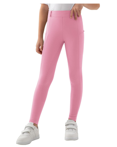 Pantalon d'équitation pour filles culotte d'été en silicone pour enfants culotte équestre collants de scolarisation pour jeunes poches zippées - Product Image 1