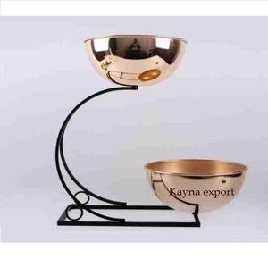 Tazón de Metal de lujo de diseñador, decoración de mesa central de boda y Hotel hecha a mano para artículos de comedor, Decoración de mesa para el hogar económica - Product Image 6