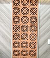 8400 Pièces de Briques Creuses d'Angle en Argile Frittée Faite à la Main, Personnalisées au Vietnam, pour Écran de Foyer Extérieur à Motif Fleur de Citron