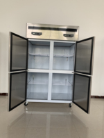 Congélateur commercial 4 portes en acier inoxydable HJ-SXYLG 750L réfrigérateur équipement de cuisine machines
