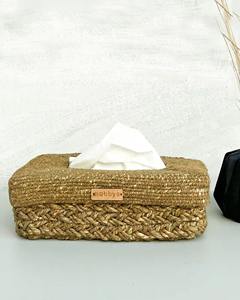 Impresionante Caja de Pañuelos de Mimbre Tejida a Mano, Caja de Almacenamiento Hecha a Mano, Ecológica, Decoración Natural para el Hogar, Venta al por Mayor desde Vietnam - Product Image 1