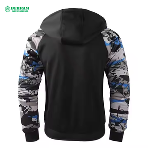 Venta al por mayor personalizado cremallera Sudadera con capucha pantalones térmicos hombres Casual Sudadera con capucha bajo MOQ mejor calidad polar hombres sudaderas con capucha 330 GSM para hombres - Product Image 2