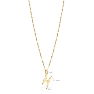 Piscis Zodiac colgante collar 925 plata esterlina 18K chapado en oro hecho a mano horóscopo joyería para compradores al por mayor a granel - Product Image 2