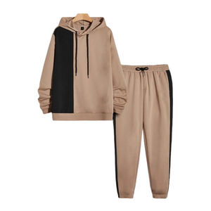 ชุดวอร์มเด็กแบบสวมหัวมีฮู้ดสำหรับฤดูหนาวผ้าฝ้ายโพลีเอสเตอร์ออกแบบได้ตามต้องการกางเกงสำหรับใส่วิ่งกลางแจ้ง - Product Image 1