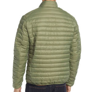 Veste matelassée en toile de polyester écologique durable avec logo personnalisé pour homme, imperméable, col montant, activités de plein air en hiver - Product Image 2