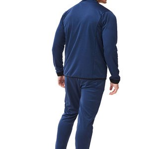 Ropa Deportiva Informal de Verano y Ropa de Gimnasio, Sudaderas y Pantalones de Cuello Alto de Poliéster/Algodón Sólido para Hombre - Product Image 4