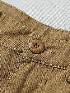 Pantalones Cargo de cintura alta para hombre de tamaño personalizado uso al aire libre Color sólido Slim Fit ropa de entrenamiento Nylon/algodón impermeable transpirable - Product Image 4