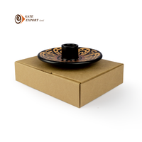 Soporte Palo Santo de madera de sándalo peruano 100% hecho a mano en forma redonda en caja al por mayor de artesanos peruanos