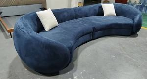 DREAMLIKE Canapé sectionnel italien moderne et minimaliste en tissu pour hôtel appartement de luxe avec de grands petits espaces Design à rangée droite - Product Image 2