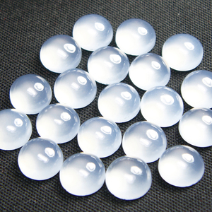 ส่งออกพลอยคาลซิโดนีสีน้ำเงินธรรมชาติทรงหลวมพลอยประจำเดือนมีนาคมสำหรับทำเครื่องประดับ - Product Image 1