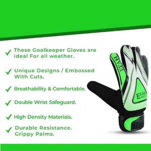 Guante de Portero profesional Fabricante de látex Guantes de portero de fútbol personalizados en Nuevo diseño Deportes mejores materiales - Product Image 4
