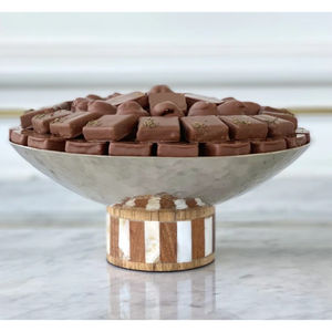 Bol en métal poli blanc de la meilleure qualité Bonbons Desserts Plat de service pour les mariages Bol de service au chocolat Prix raisonnable - Product Image 1