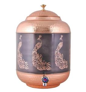 Dispensador de agua de cobre de alta calidad de diseño moderno, vajilla para fiestas frías, instalación de soporte para restaurante de Hotel en casa, beneficios para la salud - Product Image 4