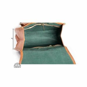 Sacoches de vélo en cuir véritable marron avec logo personnalisé Sacoches de style vintage pour les voyageurs et les motards Motif de bonbons tendance - Product Image 3