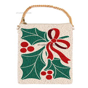 Bolso de Mano Elegante Hecho a Mano de Estilo Europeo Americano para Mujer, Bolso Cosmético de Lujo con Cuentas para el Día del Partido, Bolso Elegante para Chicas y Mujeres - Product Image 6