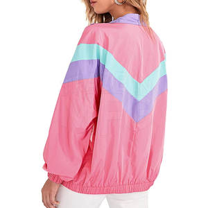 Direct Factory Supply Women's Custom Made <b>Nylon</b> Bomber Jacket Professional Wholesale Breathable Knitted <b>Fabric</b> Solid Winter - Product Image 2