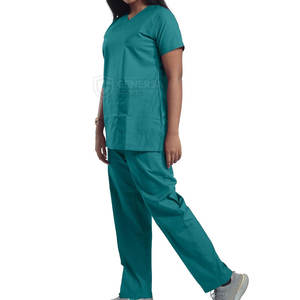 Nouvel arrivage Meilleure vente d'uniformes médicaux de haute qualité pour femmes tricotés 100% coton personnalisable - Product Image 4