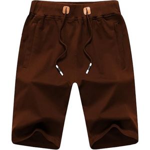 กางเกงขาสั้นเล่นกีฬาสำหรับผู้ชายกางเกงขาสั้นแนวสตรีทไซส์พิเศษทำจากผ้าโพลีเอสเตอร์100% พื้นมีกระเป๋าสำหรับฤดูร้อน - Product Image 1