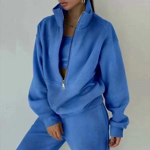 Sudadera de manga larga con capucha para mujer, respetuosa con el medio ambiente, Jersey cálido, ajuste holgado, tela de rizo suave y cómoda, 100% de algodón - Product Image 2