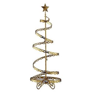 Mini sapin de Noël de table en métal au design élégant, parfait pour un petit appartement, un décor de Noël ou une fête de bureau - Product Image 6