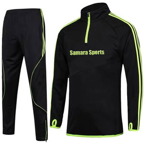 Entrenamiento de fútbol personalizado 2 PCs Set Chándal Ropa deportiva Adulto en blanco Slim Fit Chándal personalizado Conjuntos para hombres - Product Image 1