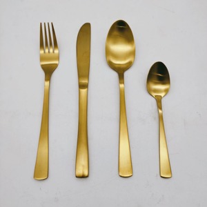 2k25 pour les ensembles de couverts de mariage de restaurant 18/0 couteau à dîner en acier inoxydable fourchette cuillère 4 pièces ensemble de couverts en argenterie - Product Image 2