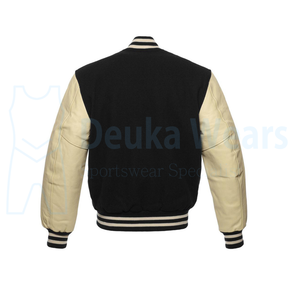 Vêtements de sport brodés en chenille à prix de gros, style personnalisé, manches longues en cuir, vestes de style lettreman pour adultes - Product Image 3