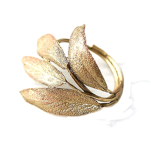 Produit fait main le plus vendu Acheter à des prix raisonnables Anneau de serviette en or brillant pour centres de table de mariage de restaurant occidental - Product Image 2