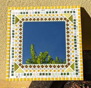 <b>Mosaic</b> <b>mirror</b>, decorative <b>mosaic</b> artwork made by hand. - Product Image 4