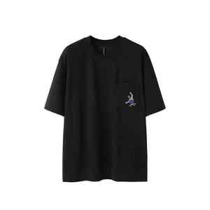 เสื้อยืดฮิปฮอปชิโนเรียบง่ายสะพายไหล่แบบเรียบง่ายเสื้อยืดพิมพ์ลายโอเวอร์ไซส์สำหรับผู้ชาย - Product Image 6