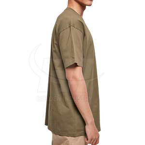 Camisetas de algodón de alta calidad hechas a medida con cuello redondo, extragrandes, de marca privada, personalizadas para hombre, en venta en línea. - Product Image 3