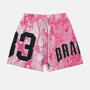 Pantalones Cortos Deportivos de Malla Sublimados con Logotipo de Marca Personalizada, Pantalones Cortos de Baloncesto para Hombre, Proveedor Mayorista OEM, Fábrica, Venta al por Mayor - Product Image 4