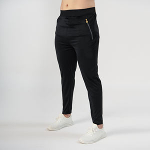 Pantalones de chándal de lana informales ajustados para hombre Pantalones de Jogger transpirables con dos bolsillos Pantalones de estilo delgado liso - Product Image 3