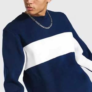 Unisex 380gsm algodón polar Color sólido chándal hombres Jogging cuello redondo sudadera pulóver pantalones de chándal de dos piezas adultos invierno - Product Image 2