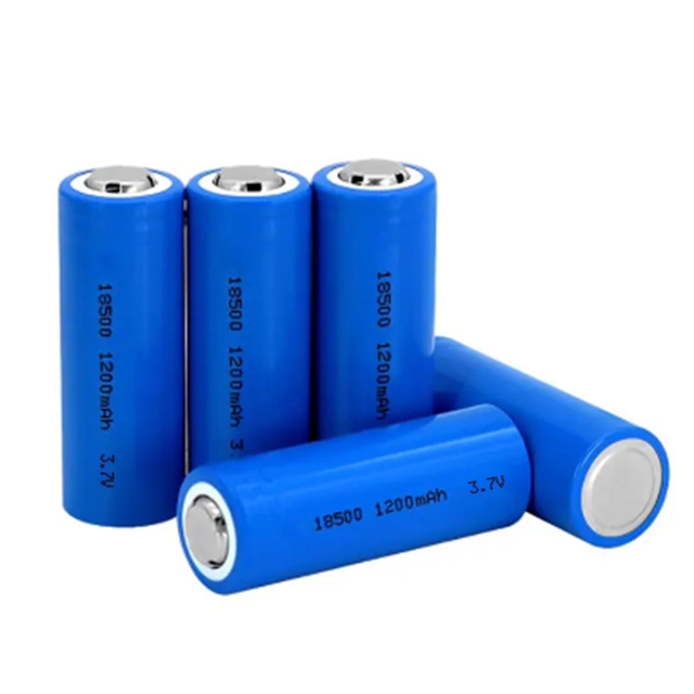 18500 1200mAh 3.7V High-Capacity Cylindrical Lithium Ion Rechargeable Battery for Flashlights & Mini LED Devices 18350 16650