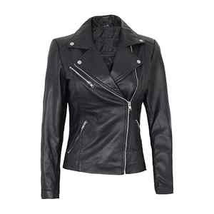Chaqueta de cuero genuino bajo MOQ para mujer, nueva llegada, chaqueta de cuero para mujer, chaqueta de cuero de alta calidad para mujer - Product Image 5