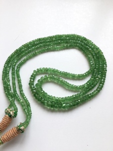 139.70กะรัตลูกปัด tsavorite ธรรมชาติ2เส้นสำหรับเครื่องประดับที่ดีทำสร้อยคออัญมณี - Product Image 5