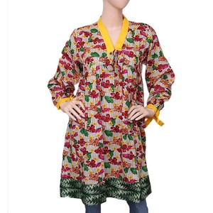 Kurti Khaddar imprimé pour femmes - Multicolore - Product Image 2