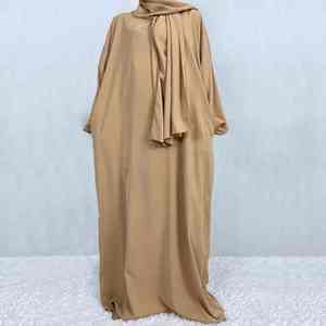 High Quality <b>One</b> <b>Piece</b> for Jilbab Traditional Muslim <b>Prayer</b> Abaya <b>Dress</b> with Overhead Khimar for Spring 2025 Thobe/Thawb - Product Image 2